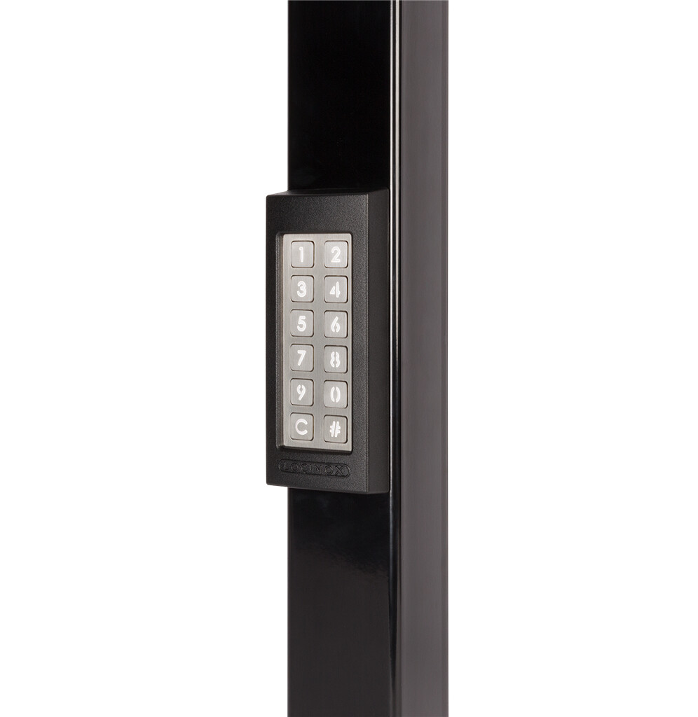 SLIMSTONE-2-9005 Weerbestendig codeklavier met 2 interne relais in RAL 9005