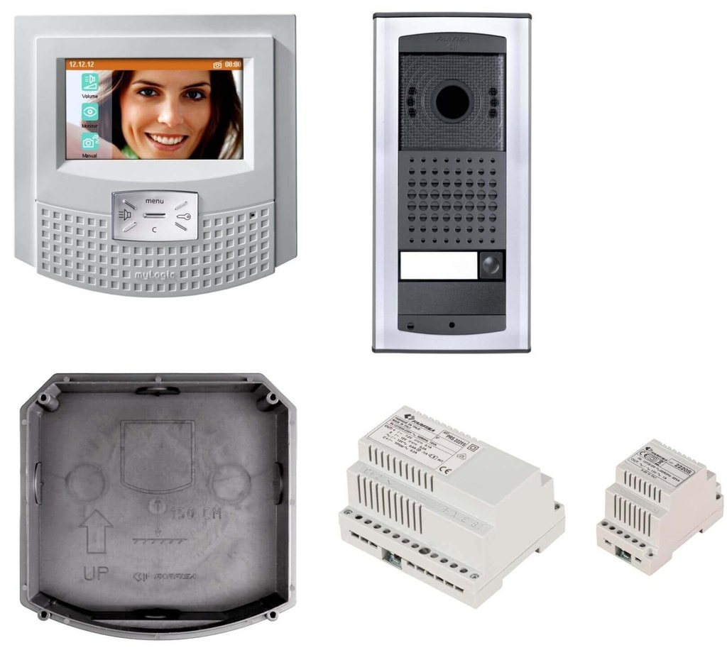 KIT VIDEO-BLANC-MAINS LIBRES-COULEUR-TOUCH-MYLOGIC-AGORÀ-DUO