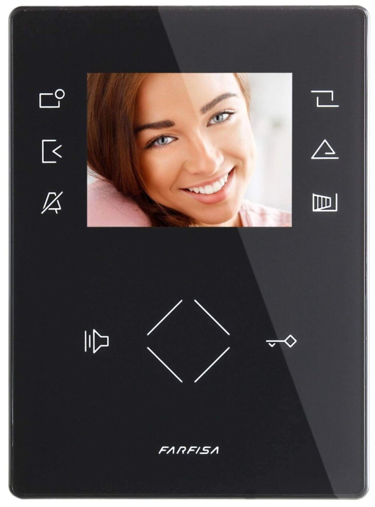 MONITOR-ZWART-HANDENVRIJ-KLEUR-ZHERO-IP SYSTEM I Farfisa