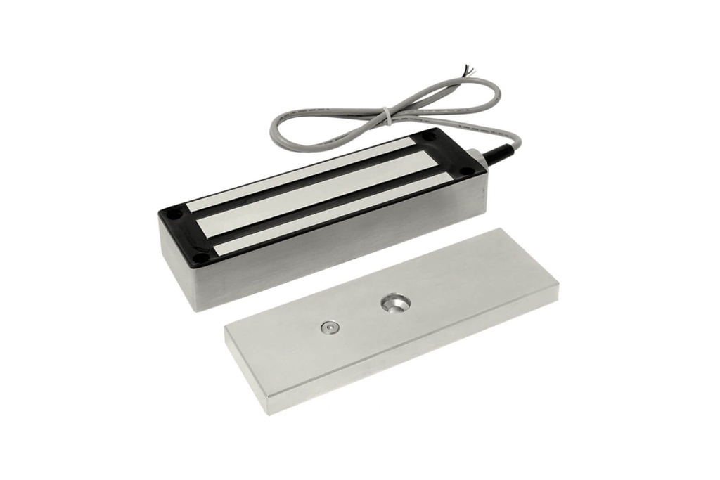 Elektromagneet voor poorten tot 600 kg I 204x64x41 mm I INOX Behuizing - 24 VDC