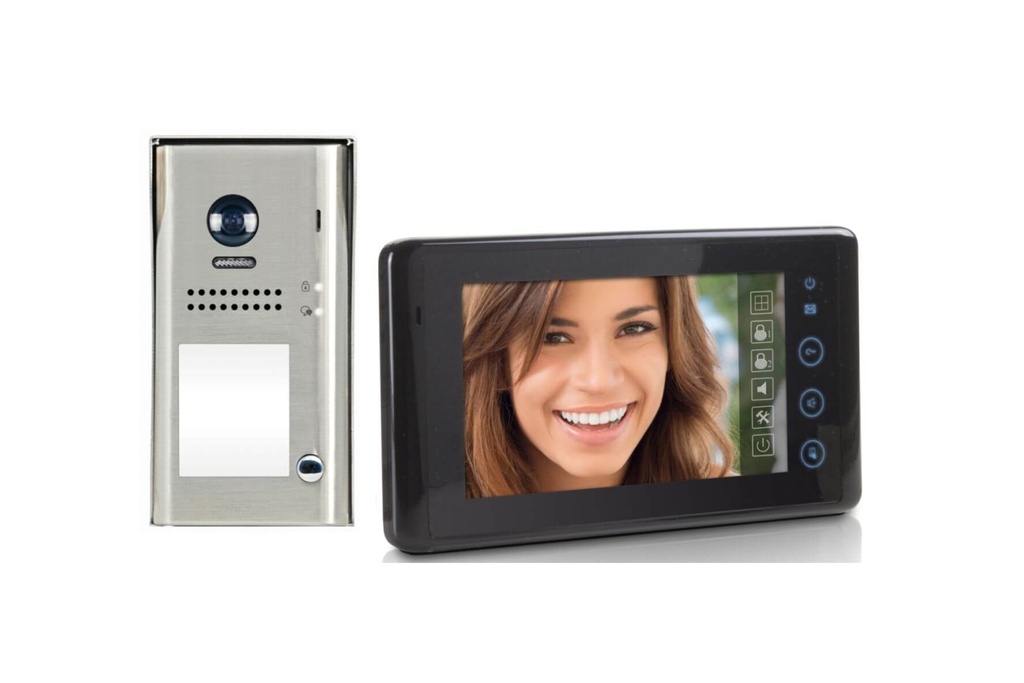 KIT VIDEO-ZWART-HANDENVRIJ-KLEUR-SEE EASY-2-DRAADS I Farfisa 