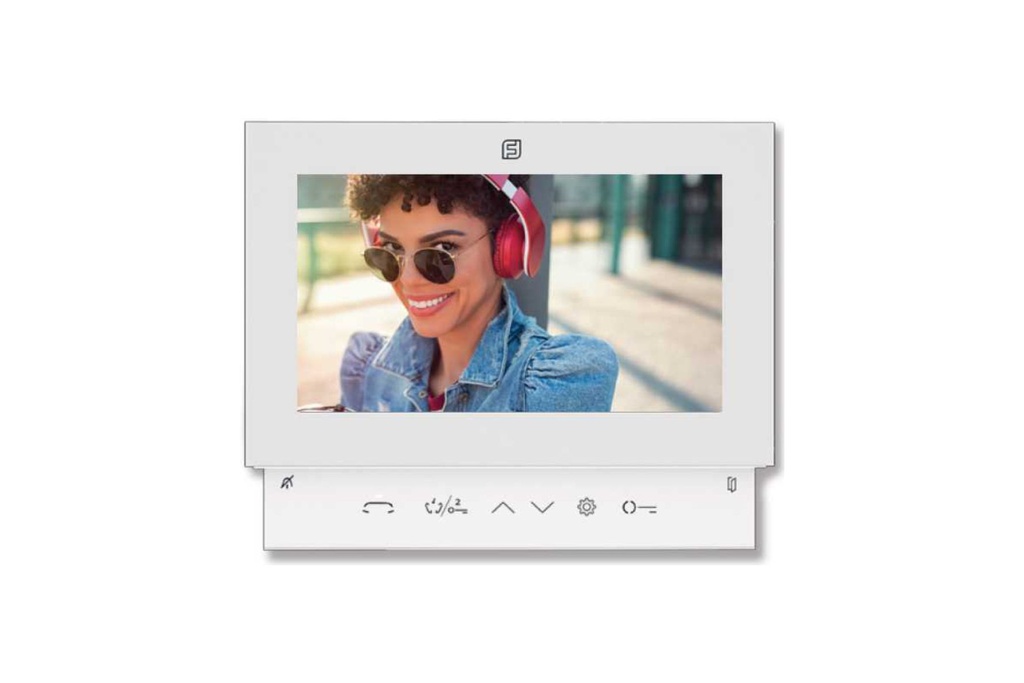 MONITEUR-BLANC-MAINS LIBRES-COULEUR-6 BT-TOUCH-SETTE-ALBA-PL