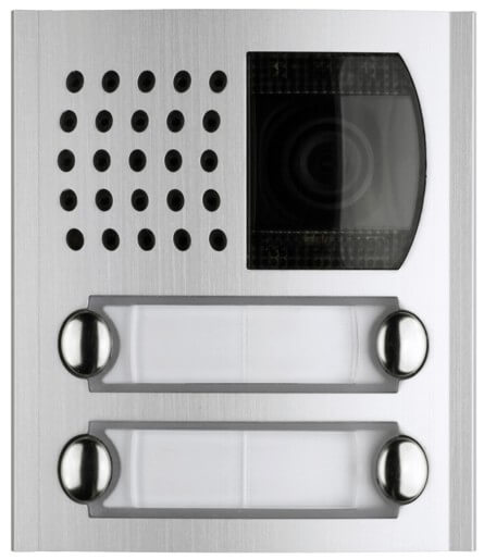 FRONTPLAAT ZW/W CAMERA-VERSTERKER-2 X 2 KN-PROFILO-CONV. ELO I Farfisa 