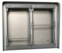 BOITIER AVEC VISIERE ANTI-PLUIE EN SAILLIE VOOR 2 X 2 M-MOD