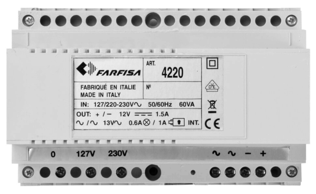 TRAFO-60VA-127-230 V-12 VCC/13 VCA-FN4000