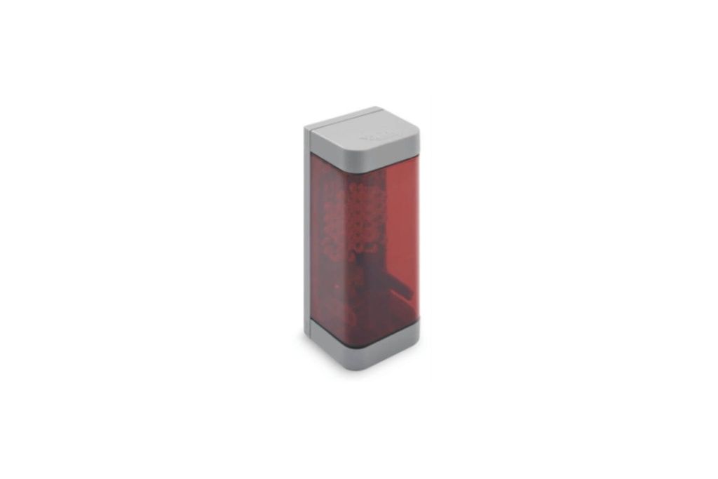 ROOD VERKEERSLICHT MET LED VERLICHTING-OPBOUW-IP54-24 VDC-AC