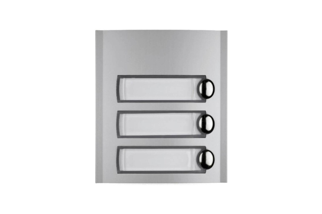 FRONTPLAAT MET 3 KN-PROFILO I Farfisa