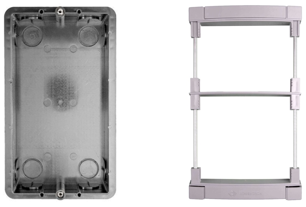 INBOUWBEHUIZING MET BEVESTIGINGSKADER VOOR 2 M-MODY I Farfisa 