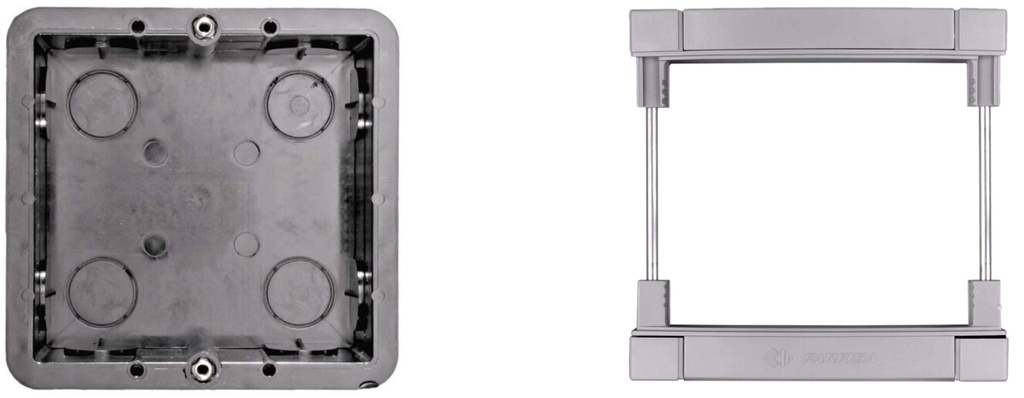 BOITIER D'ENCASTREMENT AVEC CADRE DE FIXATION POUR 1 M-MODY