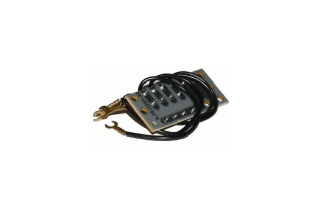 CARTE AVEC 4 DIODES-PROFILO-MATRIX STYLE-RED. ELO