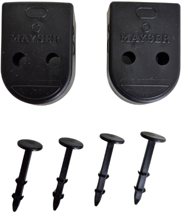 Mayser End caps set for SP 57(L)-2 | Set van 2 eindkappen en 4 montage clips