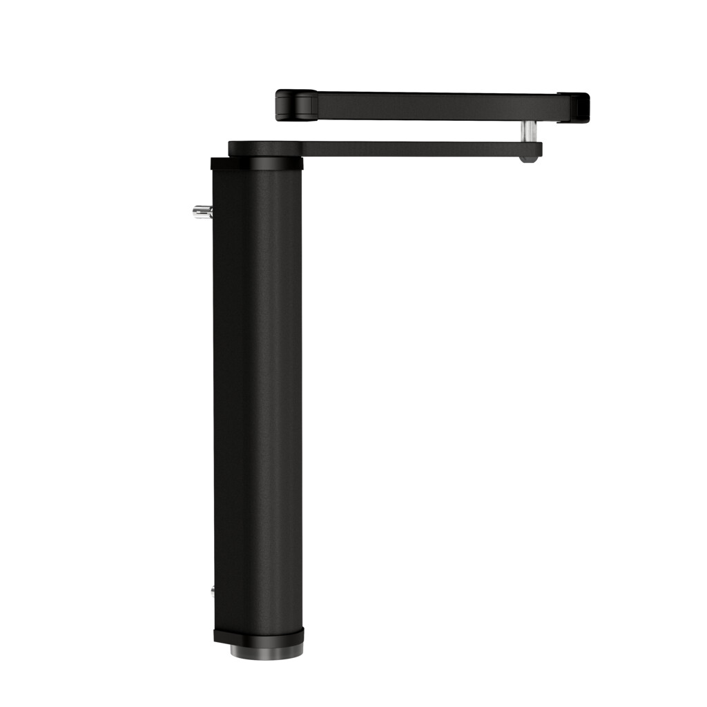 VENUS - Gemotoriseerde poortsluiter met schuifarm voor draaipoorten voor voetgangers - Zwart