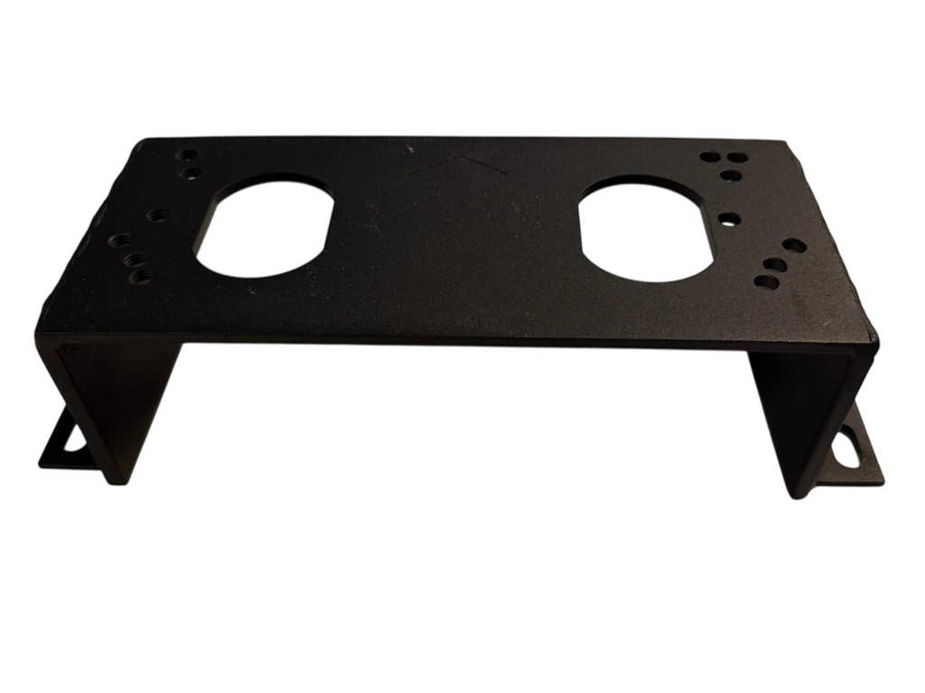 Universele verhoogd motersupport I Montage voetplaat voor Lepus Industrial / Boxer / Saturn - Draadstangen niet inbegrepen (zwart)  