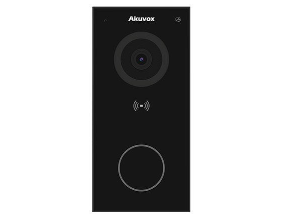 Akuvox E12W Black – WiFi IP video-intercom met camera en RFID