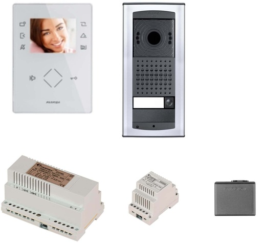 [KIT1262AGW] KIT VIDEO-WIT-HANDENVRIJ-KLEUR-ZHERO-AGORÀ-DUO I Farfisa 