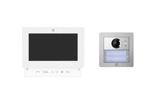 [KIT1SEPG+] KIT VIDEO-BLANC-MAINS LIBRES-COULEUR-PLUGGY PLUS