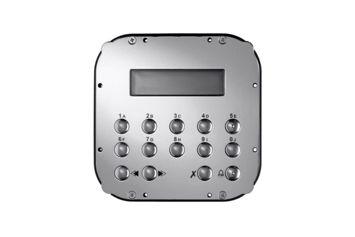 [TD2100MAS] FRONTPLAAT MET DIGITALE OPROEP, CODEKLAVIER EN DISPLAY-MATRI I Farfisa