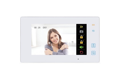 [SEM7ME] MONITEUR-BLANC-MAINS LIBRES-COULEUR-3 BT-TOUCH-SEE EASY-2 FI