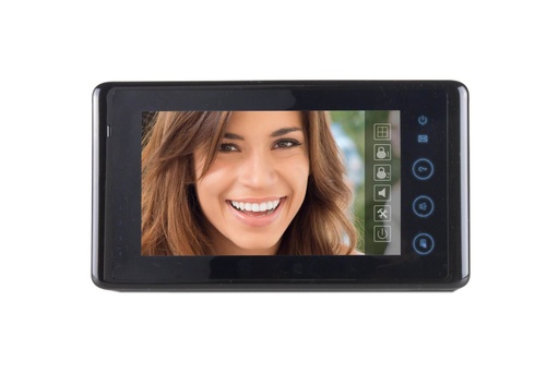 [SEM7] MONITOR-ZWART-HANDENVRIJ-KLEUR-3 KN-TOUCH-SEE EASY-2 DRAADS I Farfisa