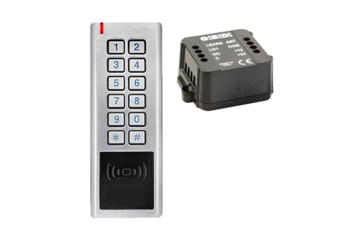 [99101ROL] DRAADLOOS CODEKLAVIER MET KAARTLEZER EN ONTVANGER-433 MHZ-10