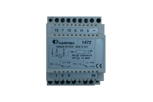 [1472] DUBBELPOLIGE RELAIS-FN4000-DF6000-RED. ELO-CONV. ELO-ALO I Farfisa