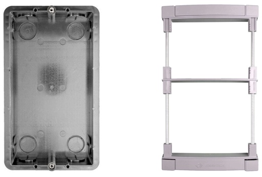 [MD72] INBOUWBEHUIZING MET BEVESTIGINGSKADER VOOR 2 M-MODY I Farfisa 