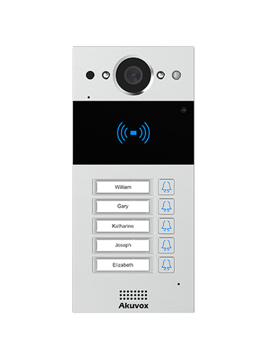 [R20BX5] Akuvox R20BX5 Intercom - 5 button incl. opbouw set